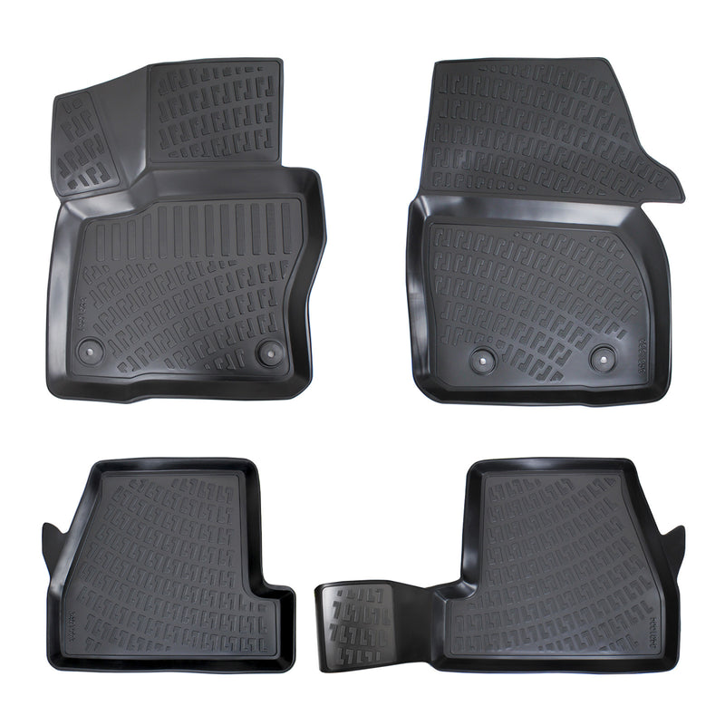 Rizline 3D rubberen matten automatten vloermatten compatibel met Ford Focus 3 2011-2014 precies passende met hoge rand ca. 5 cm