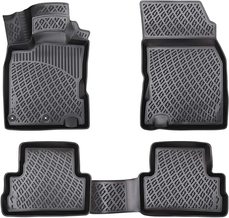 Rizline 3D rubberen matten automatten vloermatten compatibel met Nissan Qashqai 2006 - 2013 precies passende met hoge rand ca. 5 cm