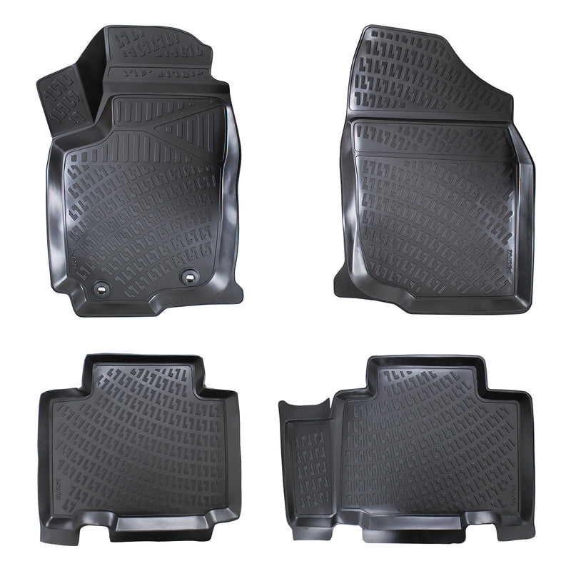 Rizline 3D rubberen matten automatten vloermatten compatibel met Toyota Rav4 2013 - 2018 precies passende met hoge rand ca. 5 cm