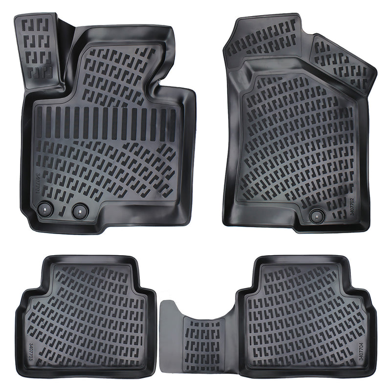 Rizline 3D rubberen matten automatten vloermatten compatibel met Kia Sportage III 2011 - 2015 precies passende met hoge rand ca. 5 cm
