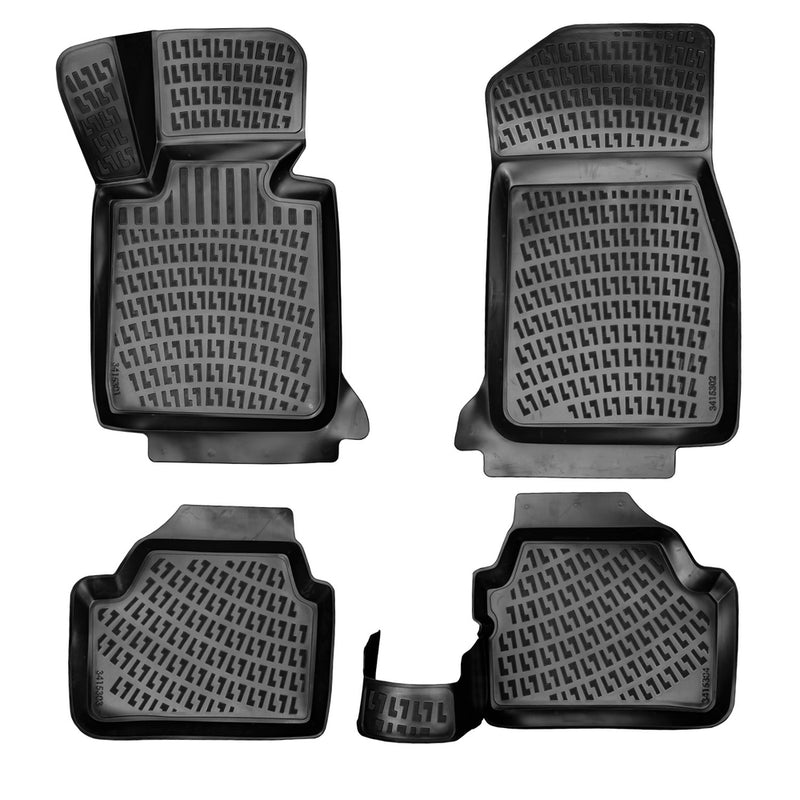 Rizline 3D rubberen matten automatten vloermatten compatibel met BMW 1 SERIES F20 2011-2019 passende met hoge rand ca. 5 cm